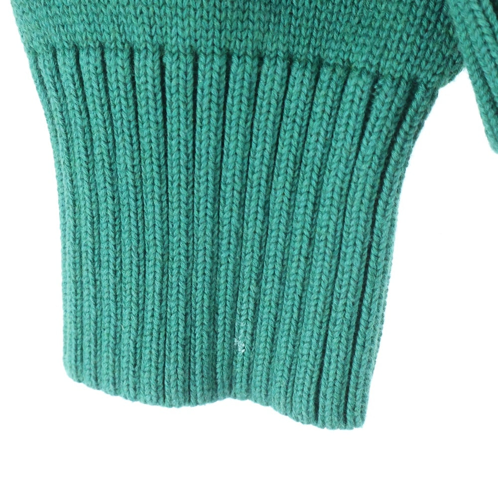 AMI Alexandre Mattiussi(アミアレクサンドルマテュッシ) Knit Sweater ハートロゴ刺繍 クルーネックウールニットセーター グリーン A21HK009.016