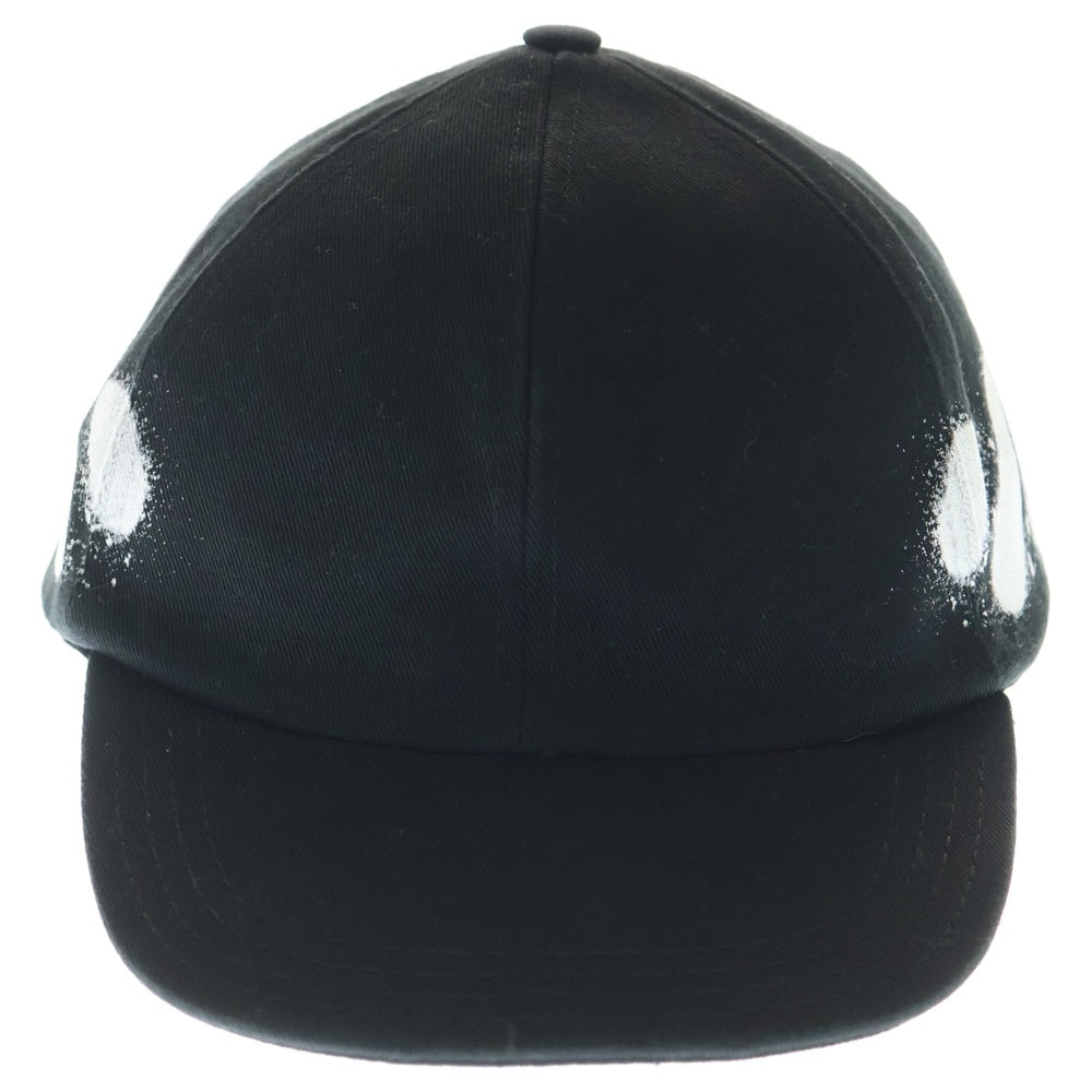 OFF-WHITE(オフホワイト) 17SS Diag Spray Cap スプレーロゴ キャップ 帽子 ブラック