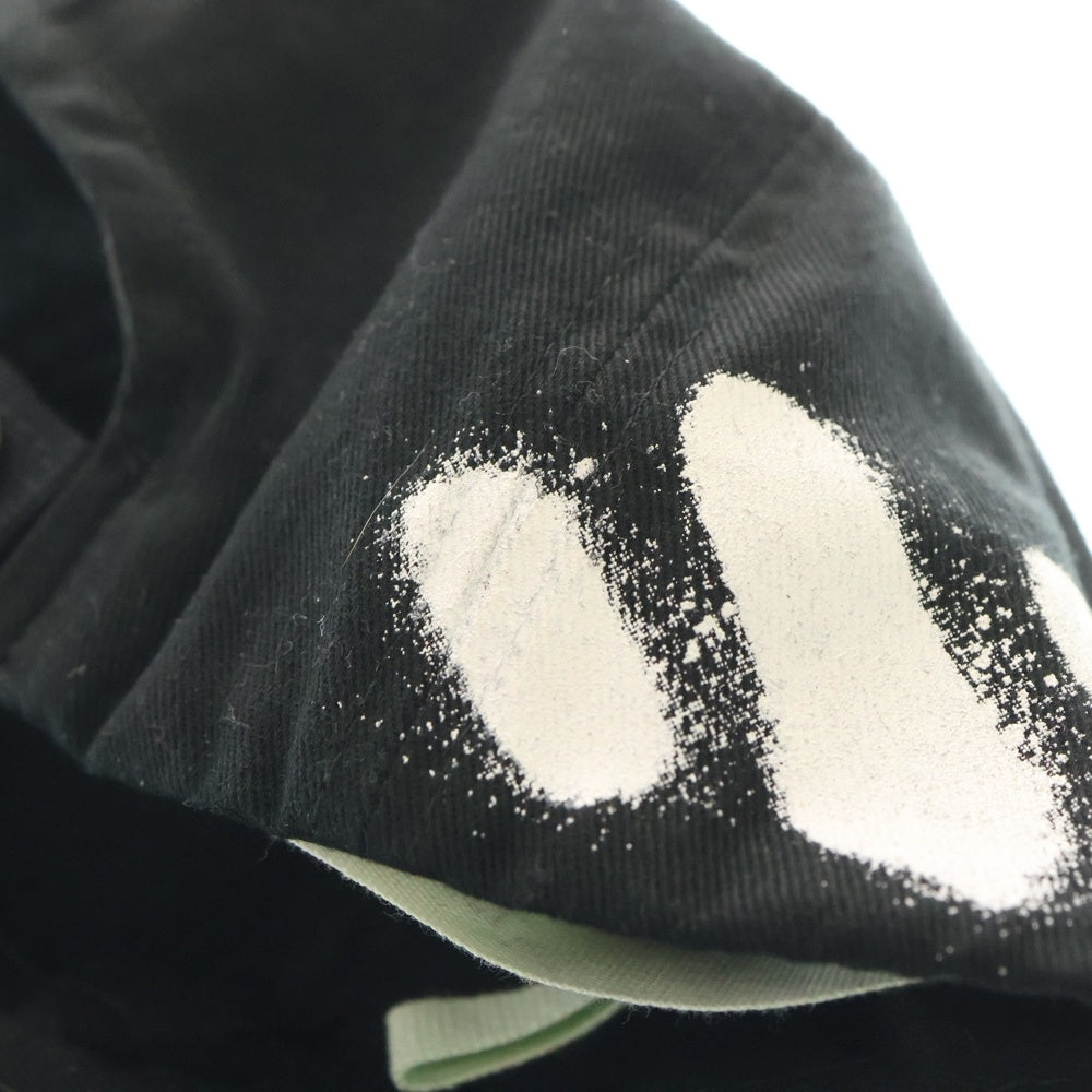 OFF-WHITE(オフホワイト) 17SS Diag Spray Cap スプレーロゴ キャップ 帽子 ブラック