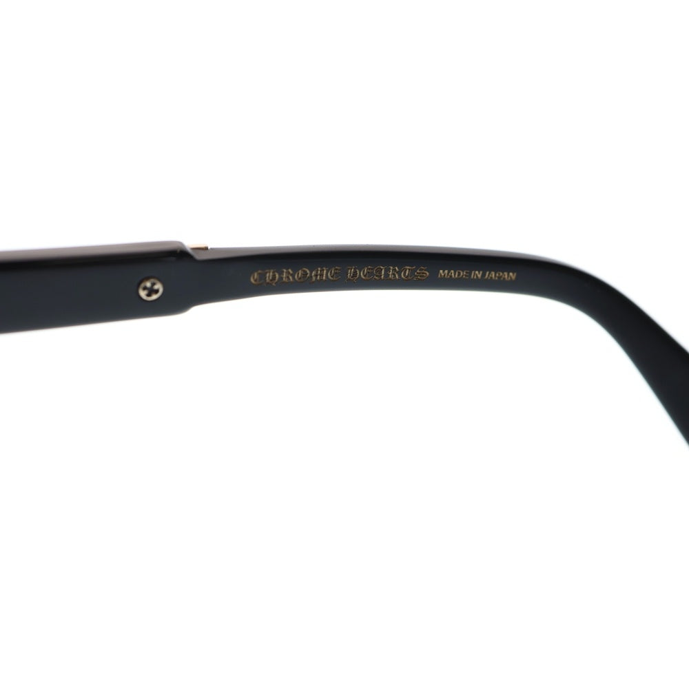 CHROME HEARTS(クロムハーツ) JENA AIL YEA CHクロステンプル アイウェア 眼鏡 ブラック/ゴールド