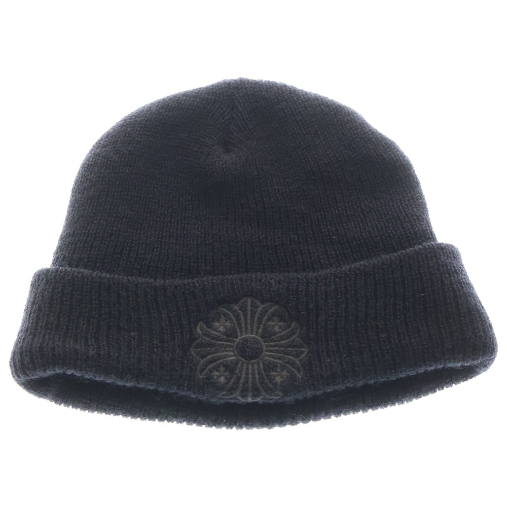 CHROME HEARTS(クロムハーツ) WOOL WATCH CAP CHプラス刺繍ウールビーニー ニット帽 帽子 ブラック