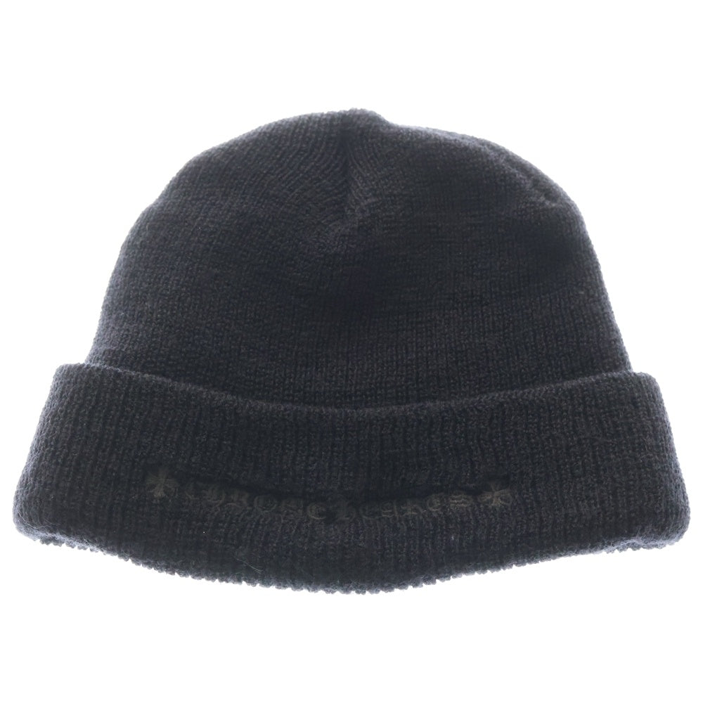 CHROME HEARTS(クロムハーツ) WOOL WATCH CAP CHプラス刺繍ウールビーニー ニット帽 帽子 ブラック