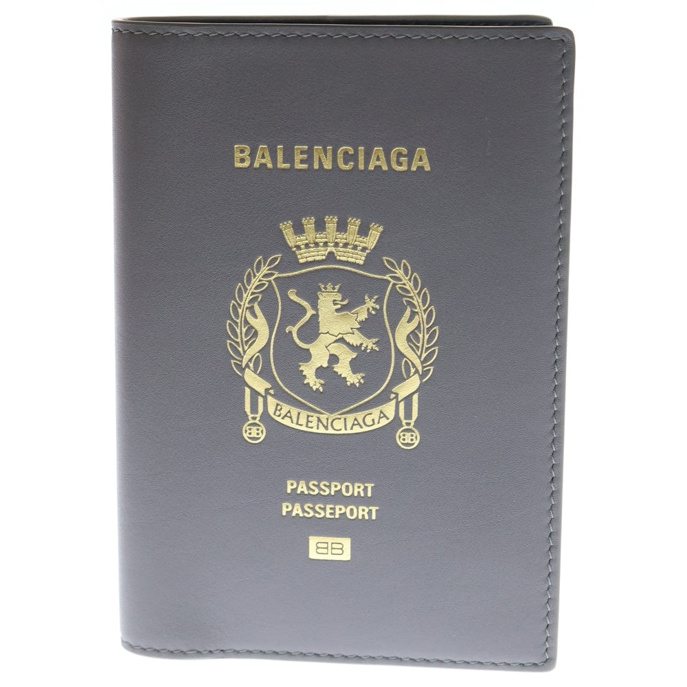 BALENCIAGA(バレンシアガ) カーフスキン パスポートホルダー グレー 787742