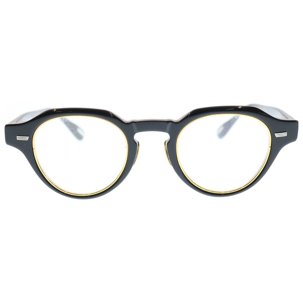 YUICHI TOYAMA(ユウイチ トヤマ) セルフレーム アイウェア 眼鏡 ブラック U-129