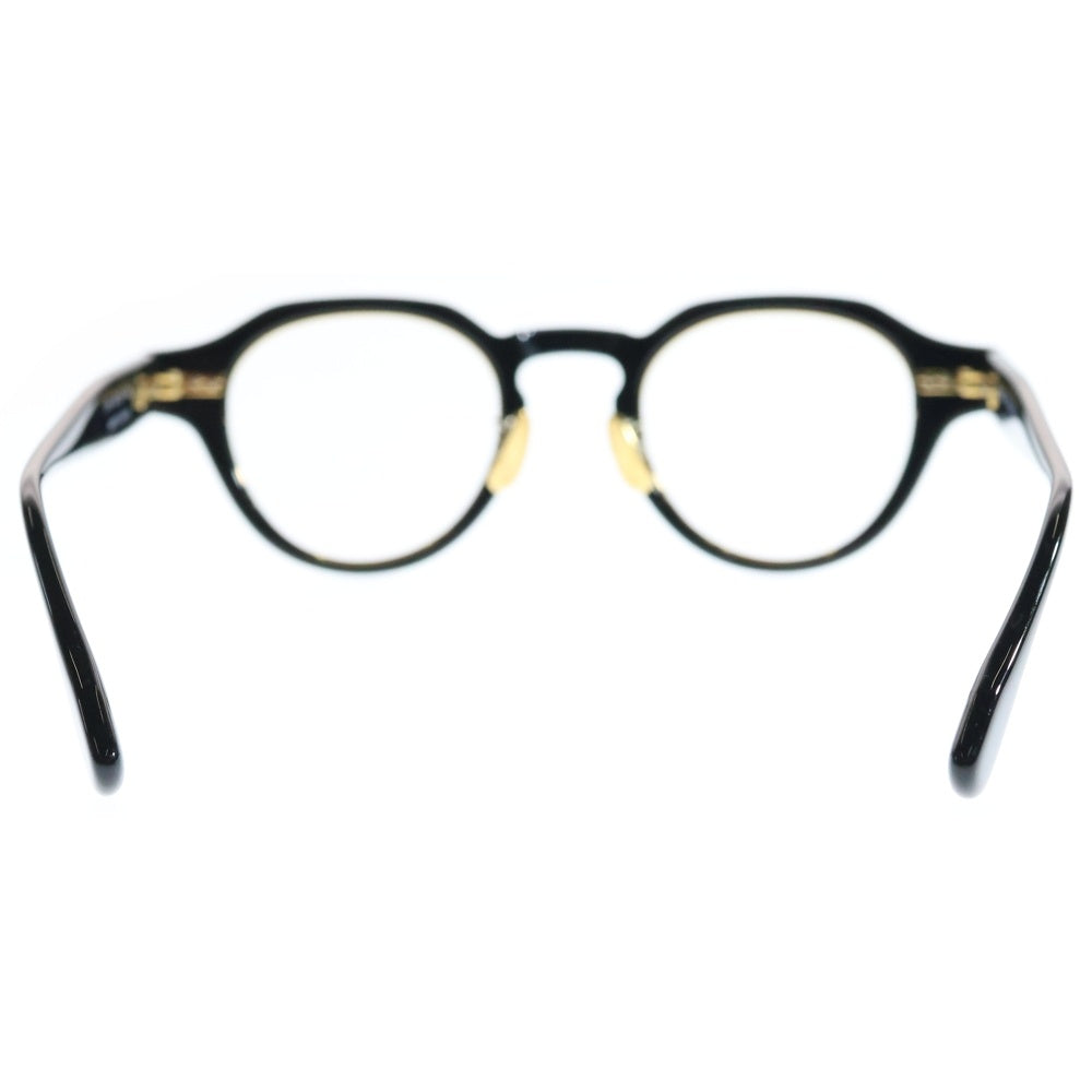 YUICHI TOYAMA(ユウイチ トヤマ) セルフレーム アイウェア 眼鏡 ブラック U-129