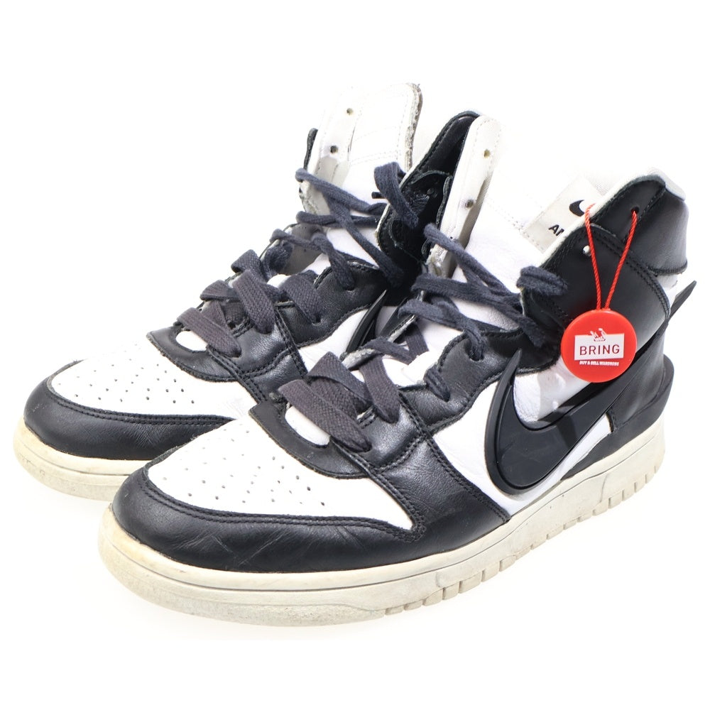 NIKE(ナイキ) ×AMBUSH DUNK HIGH アンブッシュ ダンク ハイカットスニーカー ブラック/ホワイト US8.5/26.5cm CU7544-001