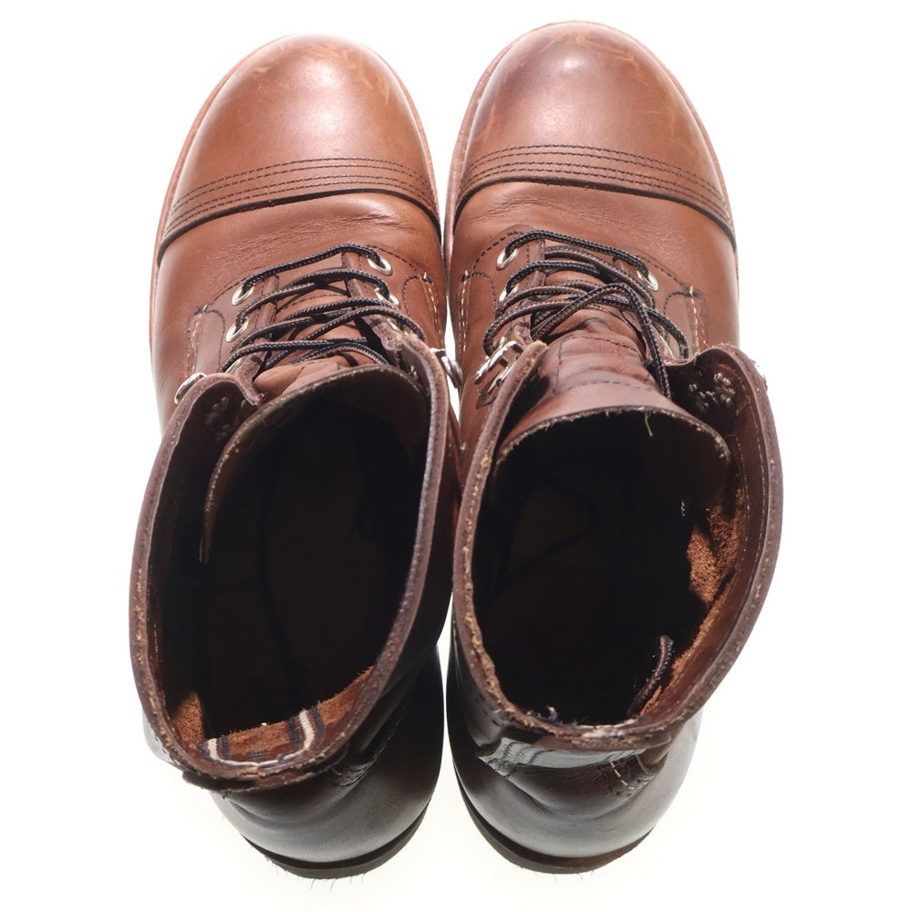 RED WING(レッド ウイング) IRON RANGER アイアンレンジャー ビブラムソール ハイカットレザーシューズ ブーツ ブラウン 8111