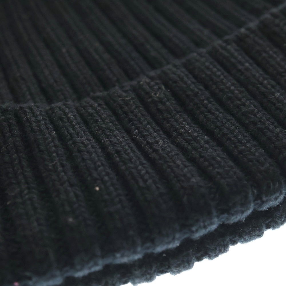 KIJIMA TAKAYUKI(キジマタカユキ) COTTON BEANIE コットン ビーニー ニットキャップ 帽子 ブラック EKN-001A