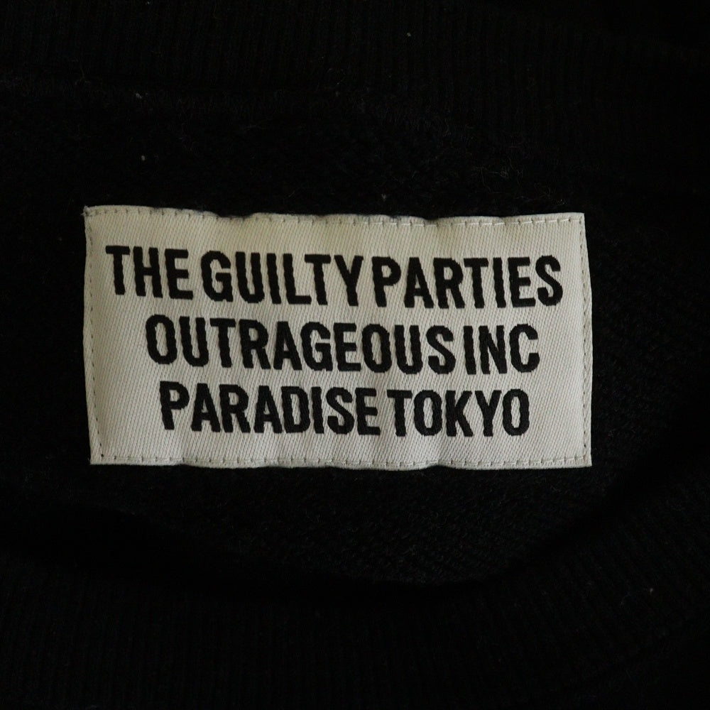 WACKO MARIA(ワコマリア) MIDDLE WEIGHT CREW NECK SWEAT SHIRT ミドルウェイト クルーネック スウェットシャツ ブラック