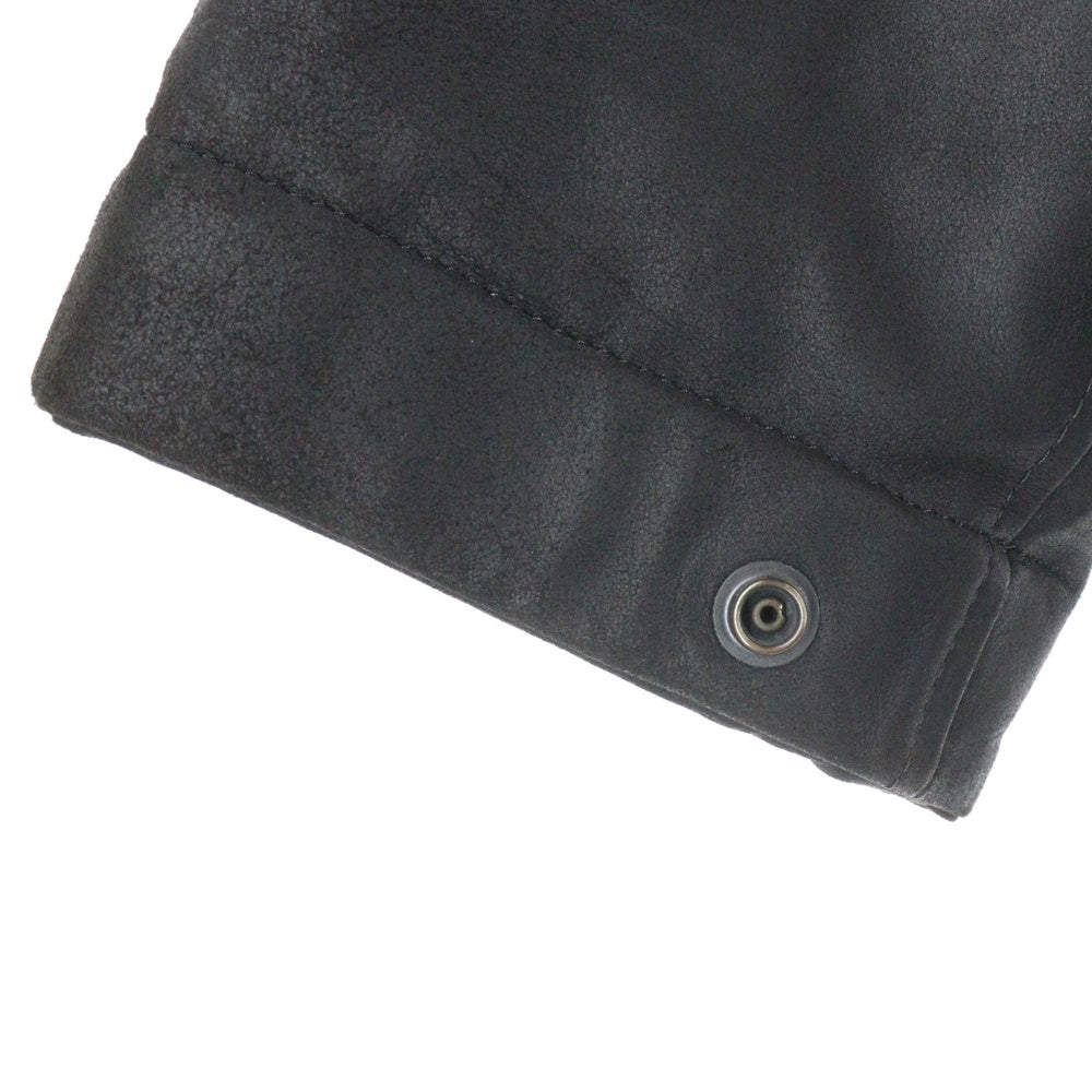 Yohji Yamamoto POUR HOMME(ヨウジヤマモト プールオム) 21AW ×BACKLASH バックラッシュ ゴートダブルフェイス ダウンジャケット ブラック HX-Y92-703