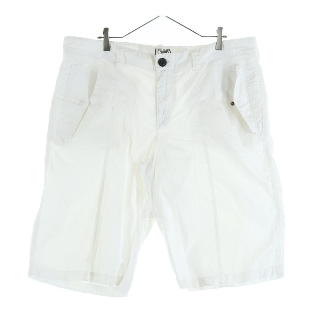 EMPORIO ARMANI(エンポリオアルマーニ) COTTON SHORTS PANTS コットン ショートパンツ ハーフパンツ ホワイト