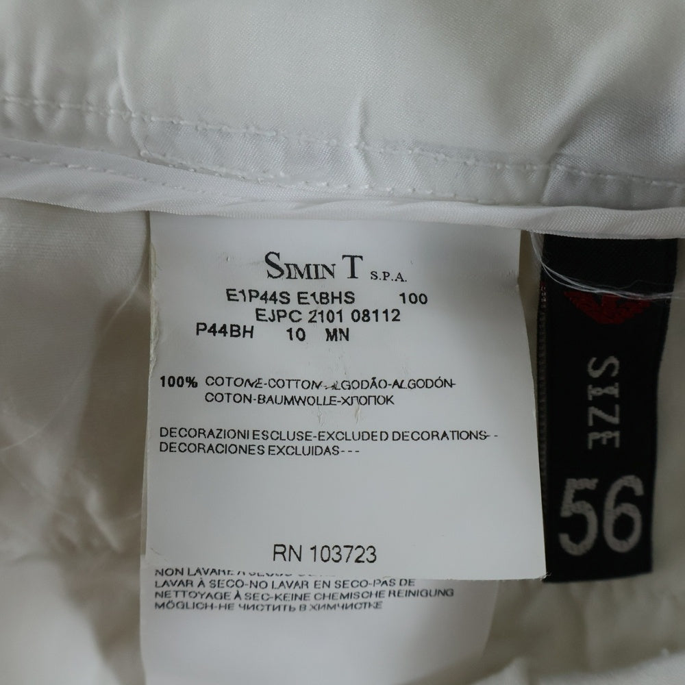 EMPORIO ARMANI(エンポリオアルマーニ) COTTON SHORTS PANTS コットン ショートパンツ ハーフパンツ ホワイト