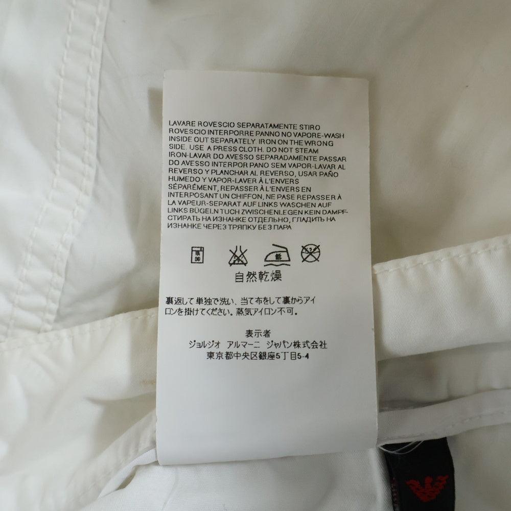EMPORIO ARMANI(エンポリオアルマーニ) COTTON SHORTS PANTS コットン ショートパンツ ハーフパンツ ホワイト