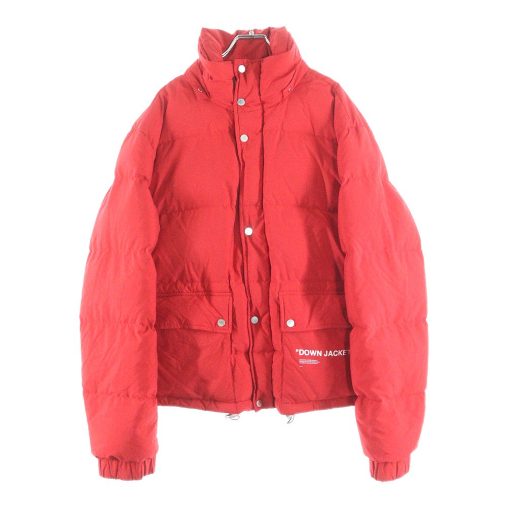 OFF-WHITE(オフホワイト) Quote Puffer Down Jacket クオートパファーダウンジャケット レッド OMED005F18803015