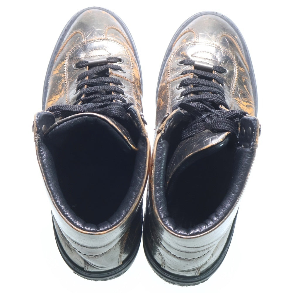 JIMMY CHOO(ジミーチュウ) スターデザイン ハイカットスニーカー ブラック/ゴールド