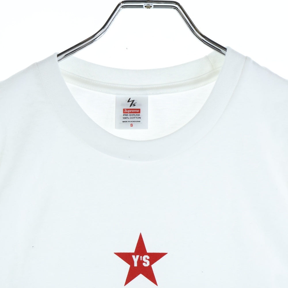 SUPREME(シュプリーム) 25AW ×Y's by Yohji Yamamoto Star Tee ワイズ ヨウジヤマモト スター フロントプリント 半袖Tシャツ カットソー ブラック