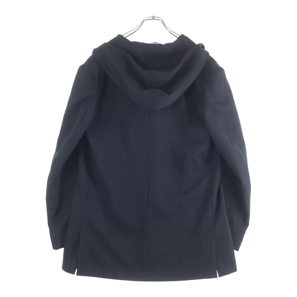 Yohji Yamamoto POUR HOMME(ヨウジヤマモト プールオム) ARMY GABARDINE HOODED TAB JACKET アーミーギャバジンフード付きタブジャケット ブラック HO-J53-101