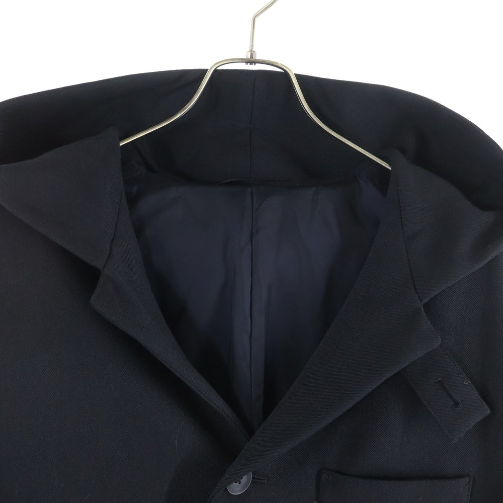 Yohji Yamamoto POUR HOMME(ヨウジヤマモト プールオム) ARMY GABARDINE HOODED TAB JACKET アーミーギャバジンフード付きタブジャケット ブラック HO-J53-101