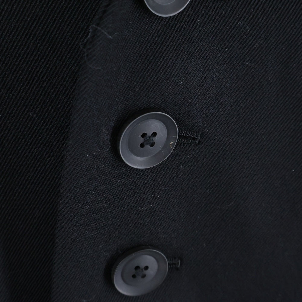Yohji Yamamoto POUR HOMME(ヨウジヤマモト プールオム) ARMY GABARDINE HOODED TAB JACKET アーミーギャバジンフード付きタブジャケット ブラック HO-J53-101