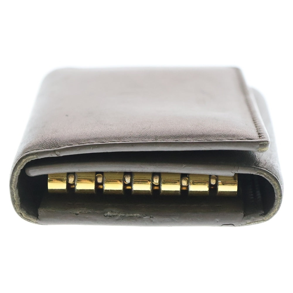 SAINT LAURENT PARIS(サンローランパリ) レザー キーケース グレー レディース