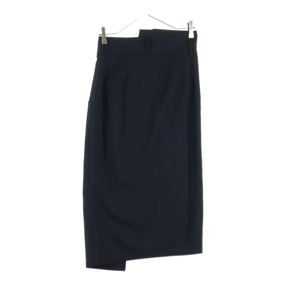 LIMI feu(リミフゥ) センタージップ アシンメトリーデザインスカート ブラック LZ-S10-111 レディース