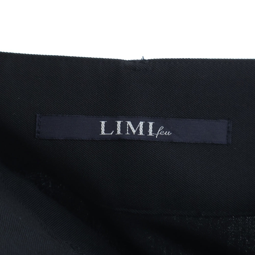 LIMI feu(リミフゥ) センタージップ アシンメトリーデザインスカート ブラック LZ-S10-111 レディース