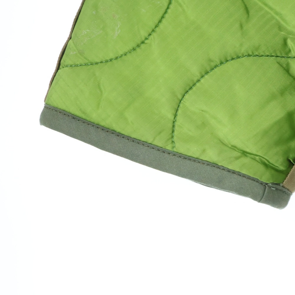 HUMAN MADE(ヒューマンメイド) Quilted Liner Jacket ロゴ刺繍 キルティングライナージャケット カーキ
