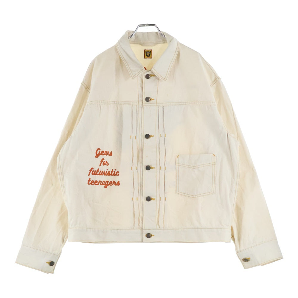 HUMAN MADE(ヒューマンメイド) Work Jacket バックロゴ刺繍 ワークジャケット ホワイト