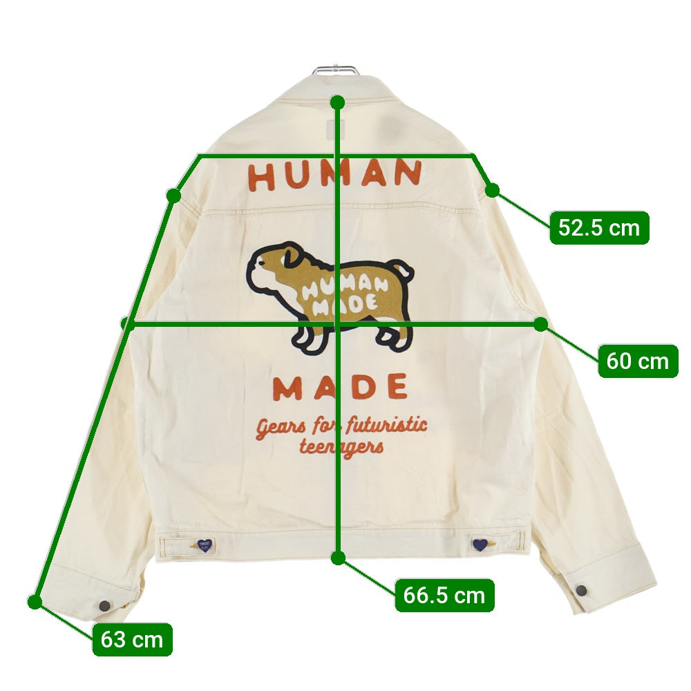 HUMAN MADE(ヒューマンメイド) Work Jacket バックロゴ刺繍 ワークジャケット ホワイト