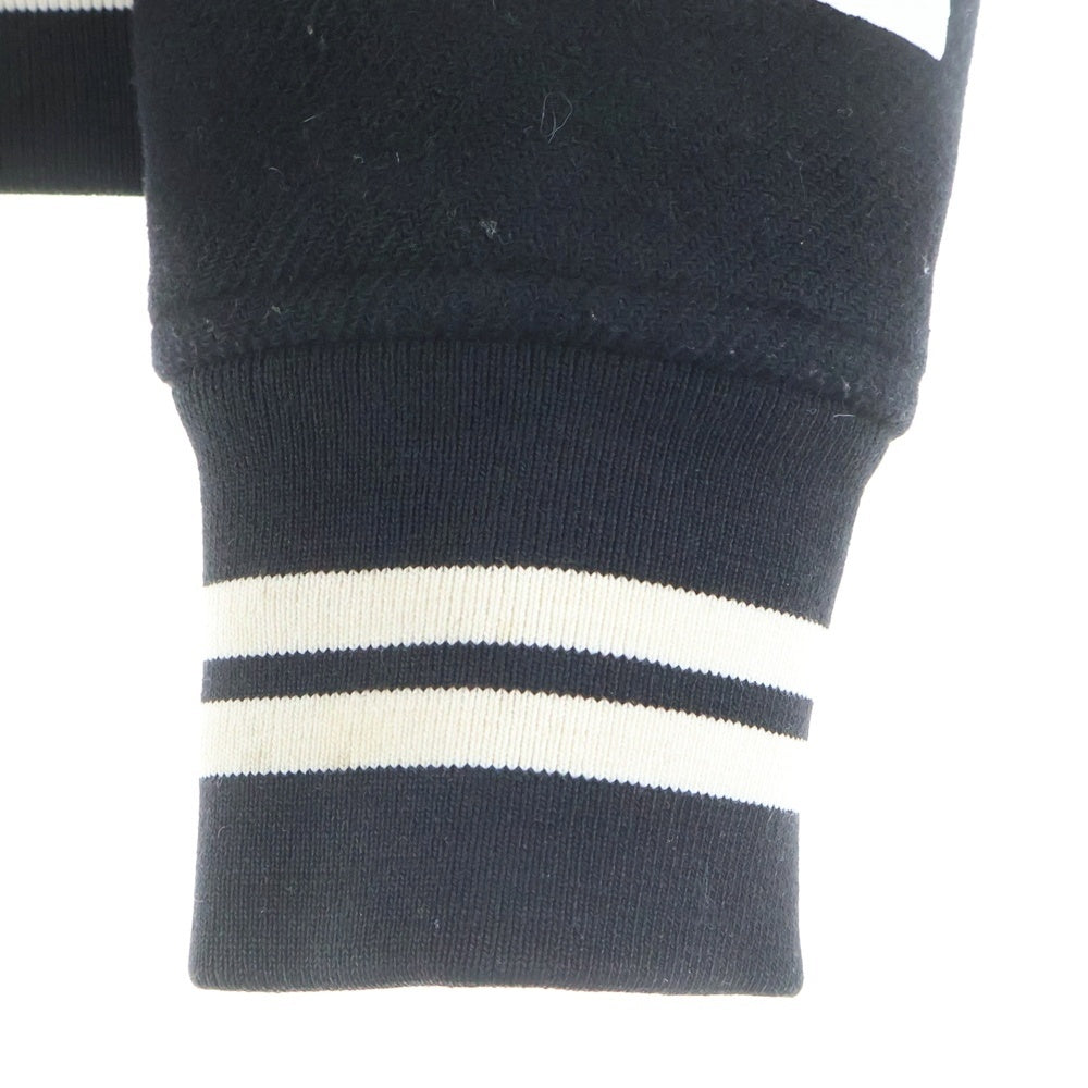 OFF-WHITE(オフホワイト) 16AW Diagonal Stripe Wool Varsity Jacket ウール ヴァーシティジャケット スタジャン ブラック