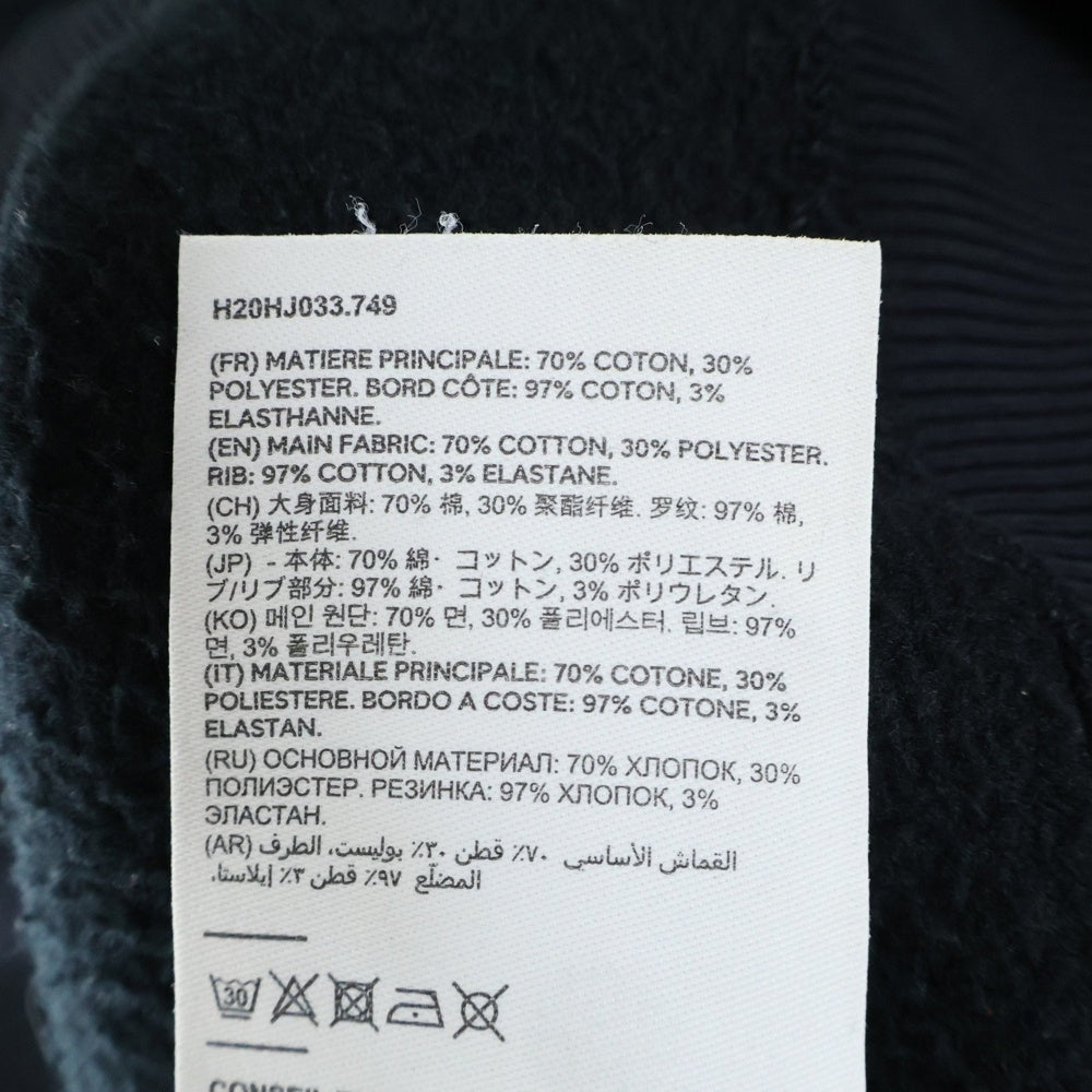 AMI Alexandre Mattiussi(アミアレクサンドルマテュッシ) Sweatshirt ハートロゴ刺繍 クルーネックスウェットトレーナー ブラック H20HJ033.749