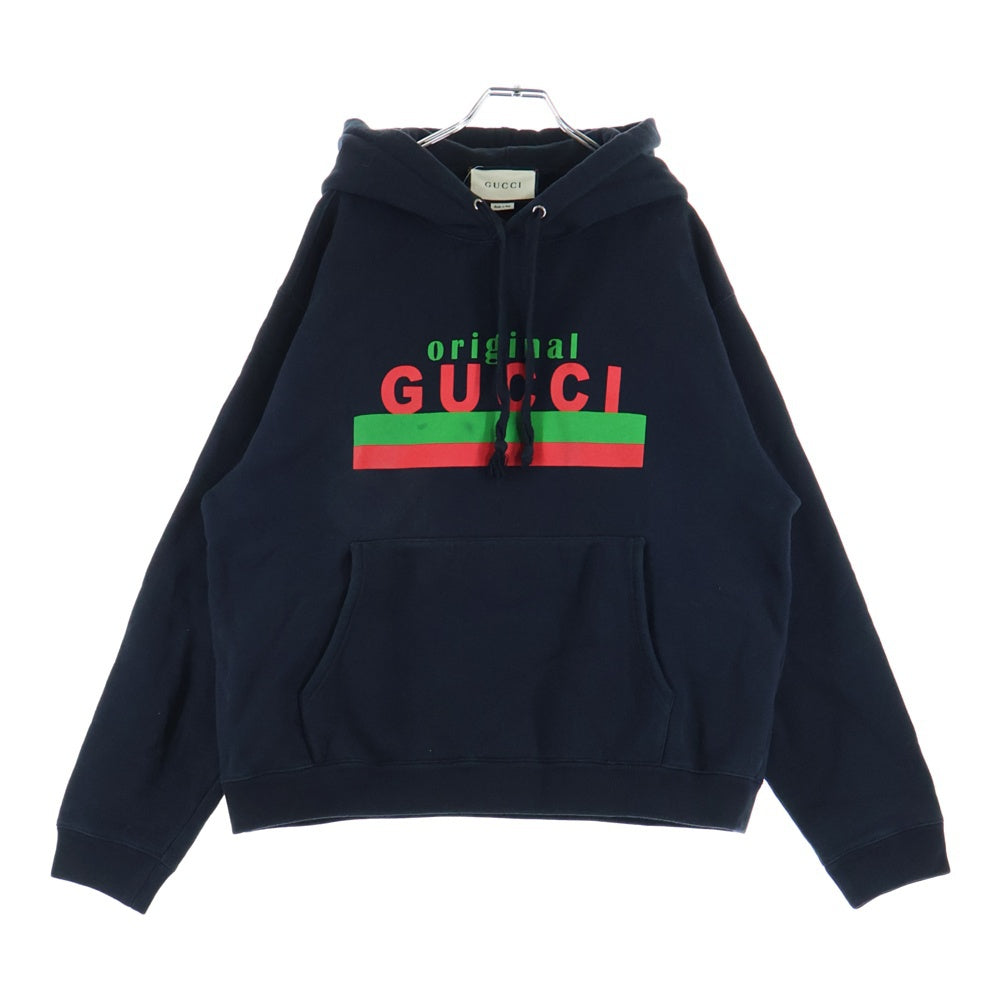 GUCCI(グッチ) 20AW Original Gucci Hoodie プルオーバースウェットパーカー フーディー ブラック 626989 XJCOR
