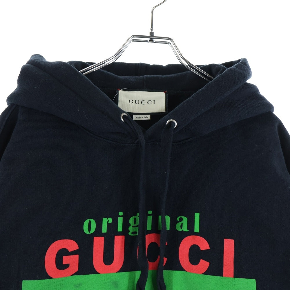 GUCCI(グッチ) 20AW Original Gucci Hoodie プルオーバースウェットパーカー フーディー ブラック 626989 XJCOR
