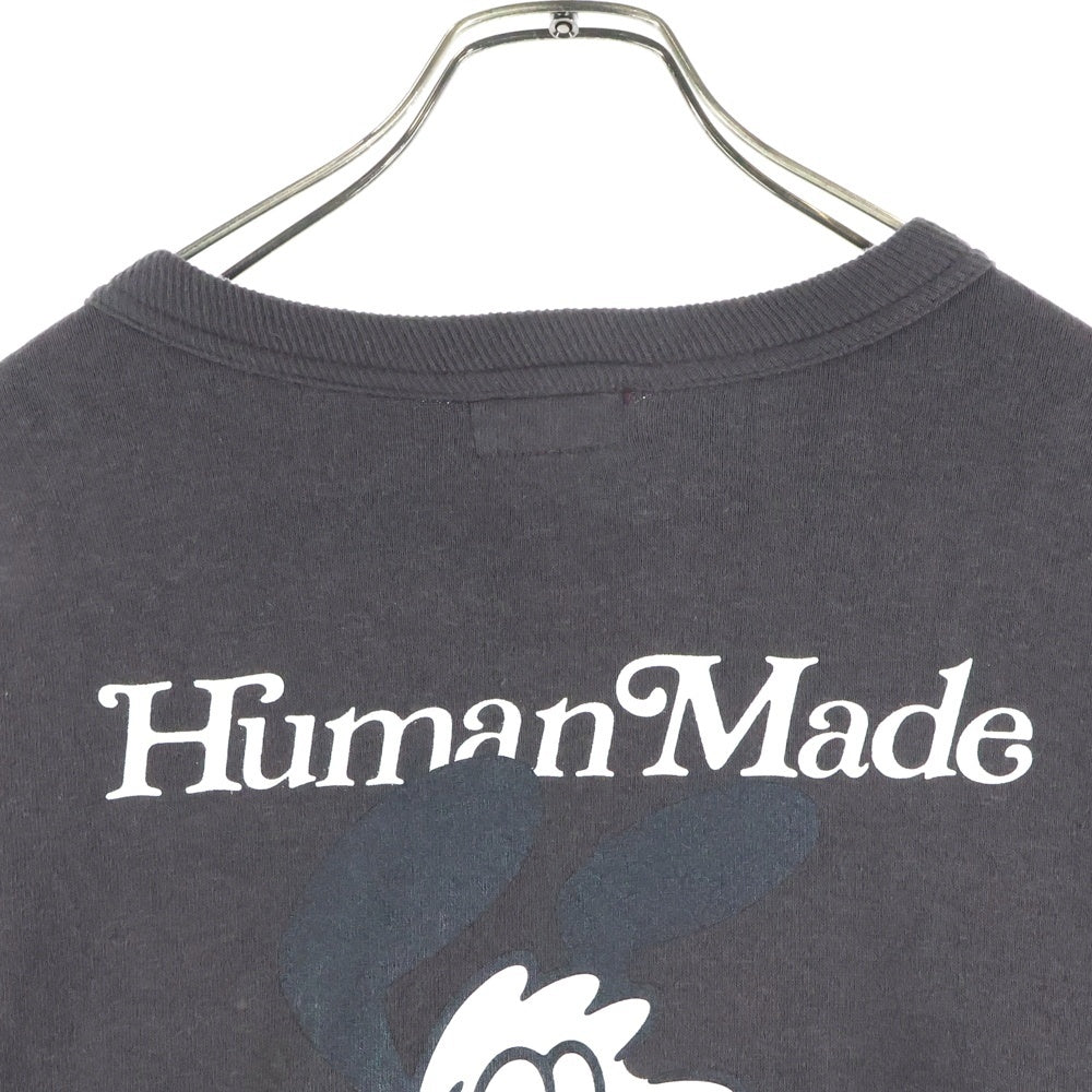 HUMAN MADE(ヒューマンメイド) 25SS ×VERDY TSURIAMI SWEATSHIRT ヴェルディ 吊り網み バックロゴプリント クルーネックスウェットトレーナー ブラウン XX29CS002