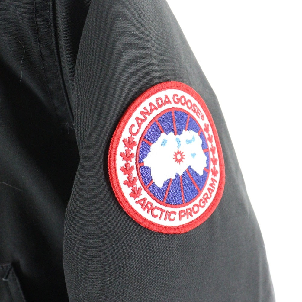CANADA GOOSE(カナダグース) TRILLIUM PARKA トリリウムパーカー ワッペンロゴ ジップアップ フード付きダウンジャケット レディース ブラック 6660LA