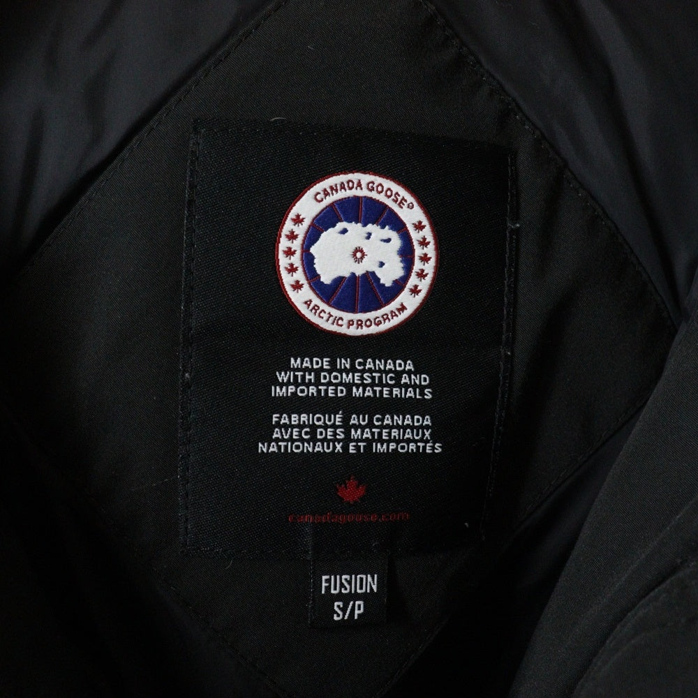 CANADA GOOSE(カナダグース) TRILLIUM PARKA トリリウムパーカー ワッペンロゴ ジップアップ フード付きダウンジャケット レディース ブラック 6660LA
