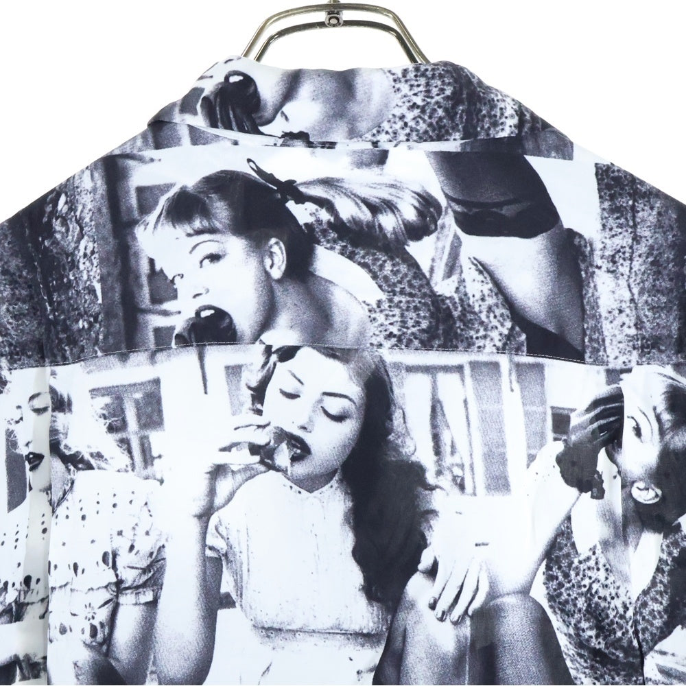 WACKO MARIA(ワコマリア) 25SS ×ELLEN VON UNWERTH HAWAIIAN SHIRTS エレン フォン アンワース ハワイアン フォトプリント半袖シャツ ブラック