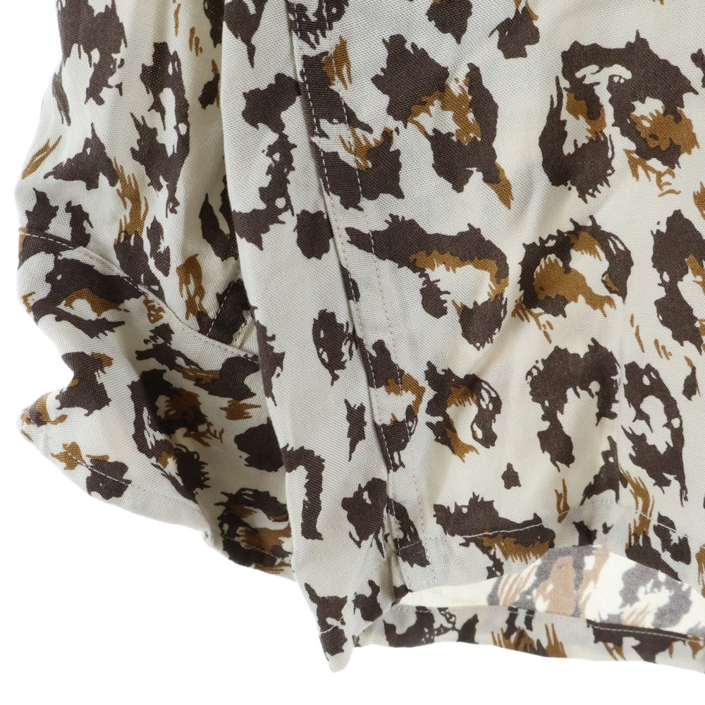 WACKO MARIA(ワコマリア) 25SS LEOPARD OPEN COLLAR SHIRTS レオパード オープンカラー 長袖シャツ ベージュ/ブラウン