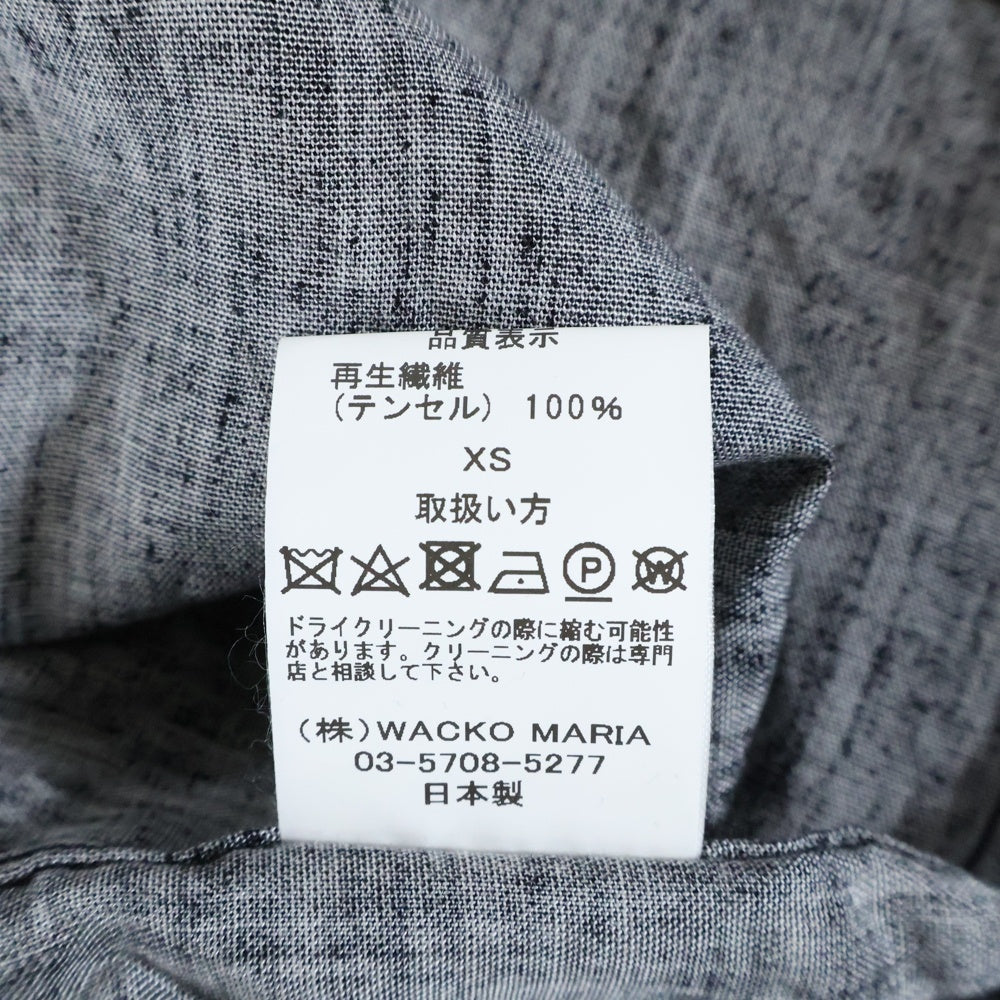 WACKO MARIA(ワコマリア) 25SS ×ELLEN VON UNWERTH HAWAIIAN SHIRTS エレン フォン アンワース ハワイアン フロントプリント 半袖シャツ ブラック