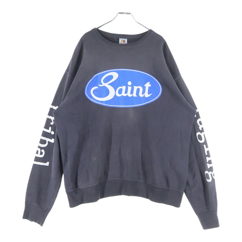 セントマイケル23AW CRW N SWT MICHAEL スウェット XL SAINT MICHAEL(セントマイケル) 23AW CRW N SWT ダメージ加工 クルー