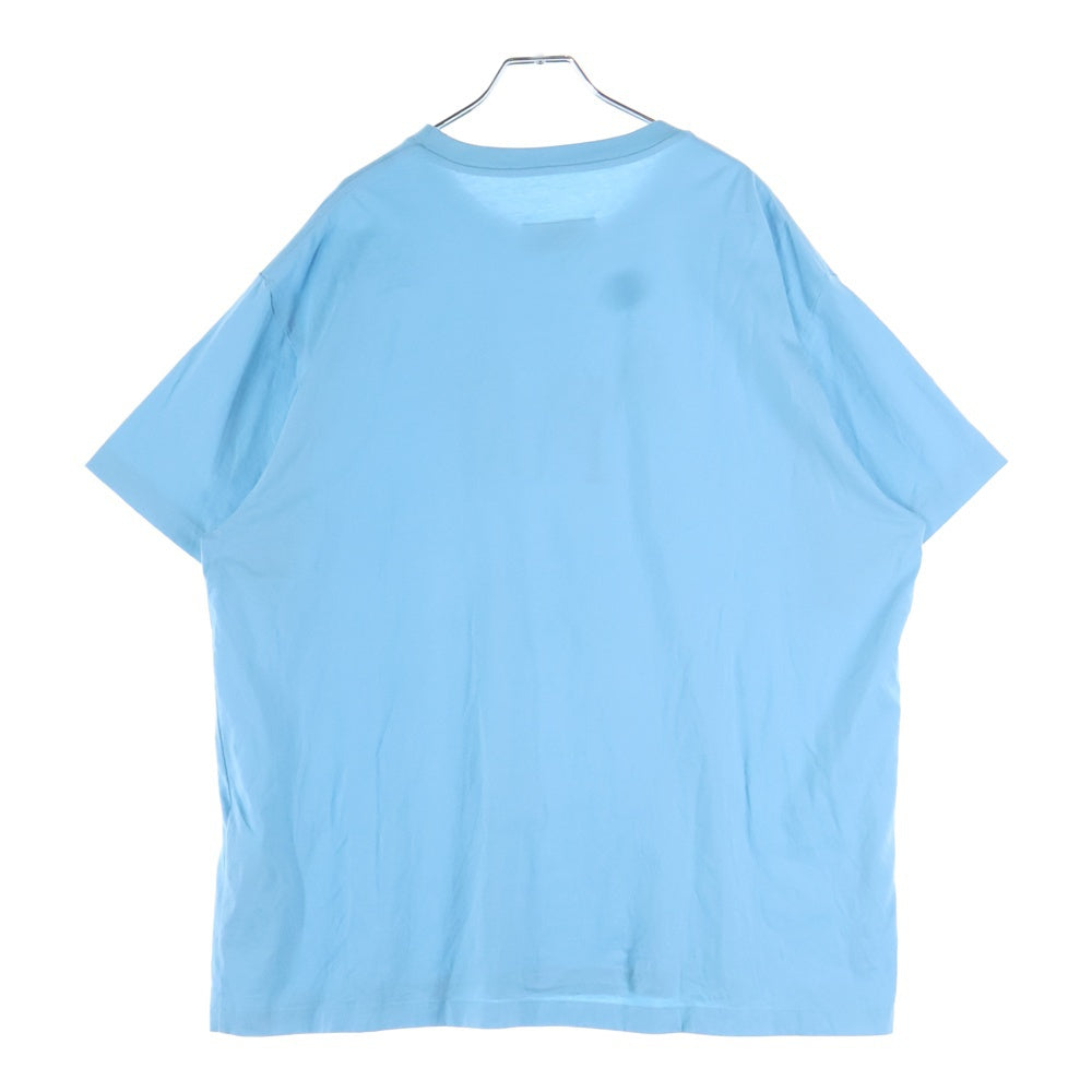MM6 Maison Margiela(エムエムシックスメゾンマルジェラ) POOR FOR FUN フロントプリント半袖Tシャツ カットソー ブルー SH0GC0044 S24312