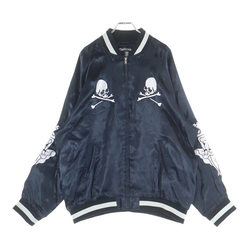 mastermind JAPAN(マスターマインドジャパン) ×Betty Boop SOUVENIR JACKET ベティブープ スーベニアジャケット スカジャン ブルゾン ブラック MW25C15-BL100