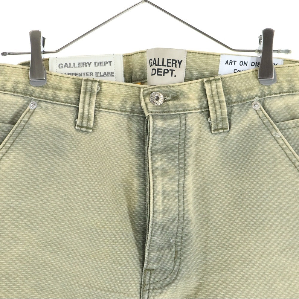 GALLERY DEPT.(ギャラリーデプト) LE BAR DE MUSIC FLARE ダメージ加工 フレアカーペンターパンツ インディゴ カーキ