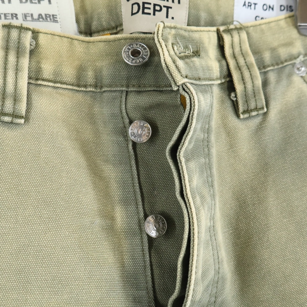 GALLERY DEPT.(ギャラリーデプト) LE BAR DE MUSIC FLARE ダメージ加工 フレアカーペンターパンツ インディゴ カーキ