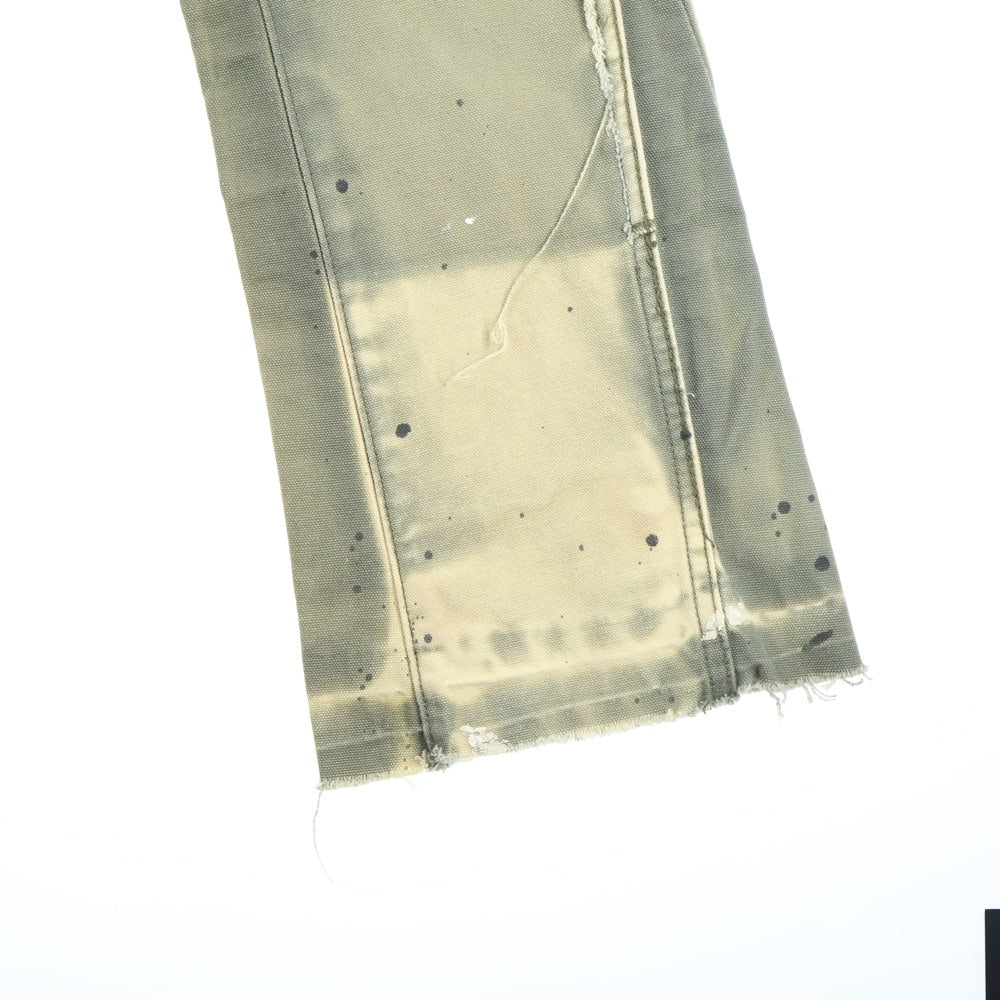 GALLERY DEPT.(ギャラリーデプト) LE BAR DE MUSIC FLARE ダメージ加工 フレアカーペンターパンツ インディゴ カーキ