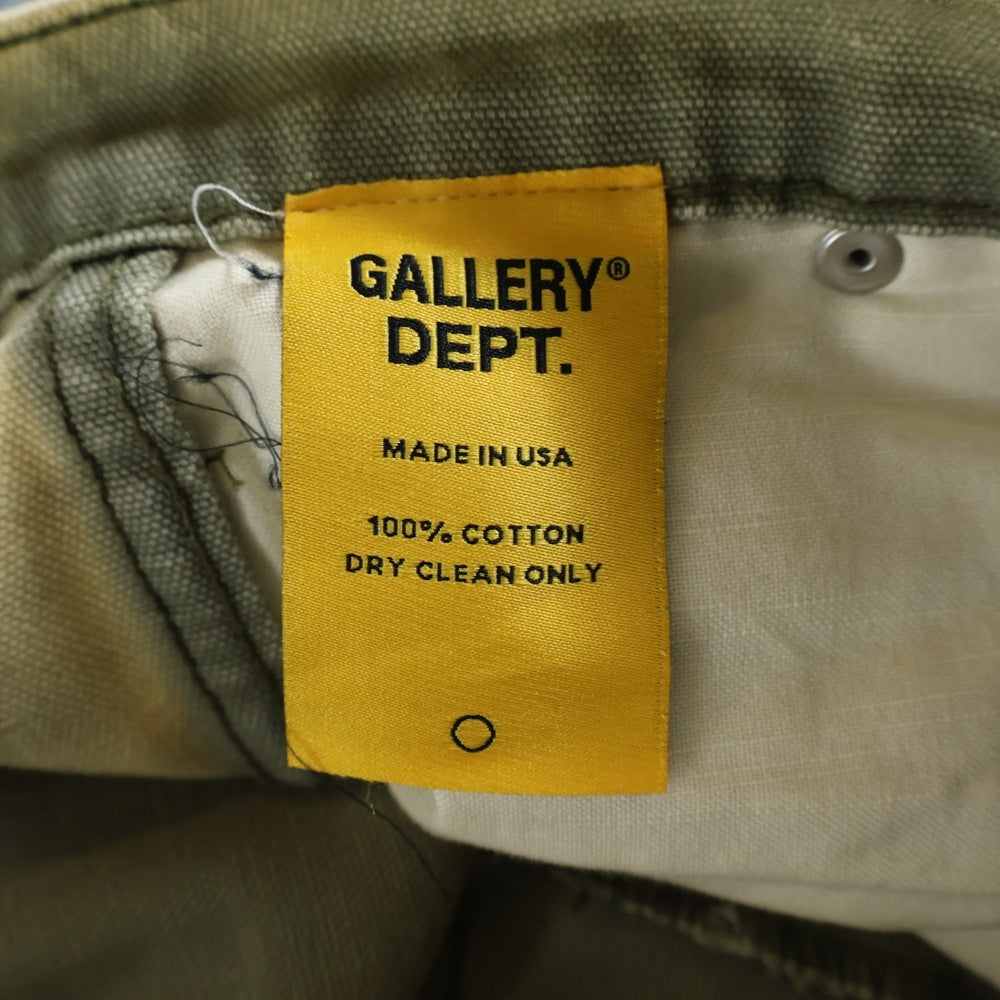 GALLERY DEPT.(ギャラリーデプト) LE BAR DE MUSIC FLARE ダメージ加工 フレアカーペンターパンツ インディゴ カーキ