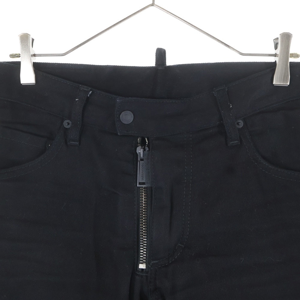 DSQUARED2(ディースクエアード) Skater Jeans スケータージーンズ ストレートデニムパンツ ブラック S74LB0402 S30564