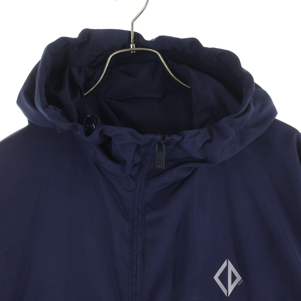 DIOR(ディオール) 25SS CD Diamond Hooded Jacket Technical Fabric ダイヤモンドロゴ リフレクタージャケット フーディー ネイビー 593C402A6502