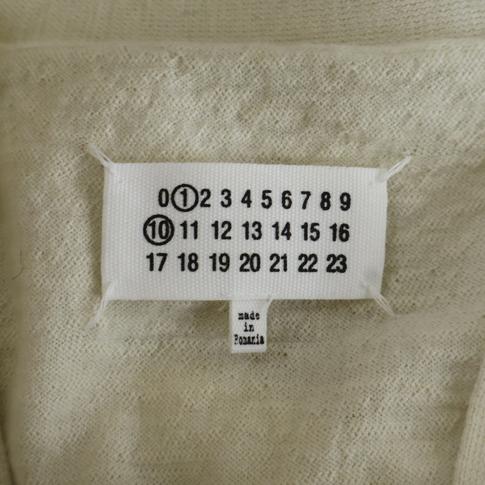 Maison Margiela(メゾンマルジェラ) 25SS Wool Cardigan エルボーパッチ ウールニットカーディガン アイボリー S50HP0027 M13098