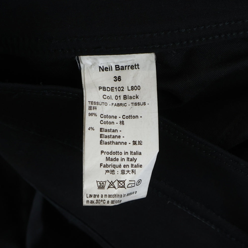 Neil Barrett(ニール バレット) 18AW ストレッチスキニーパンツ ブラック PBDE102 L800